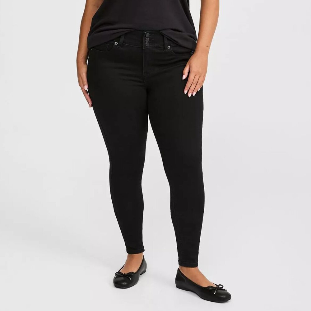 Torrid Black Jegging High Rise Skinny Jean Plus Size 14XT Tall
